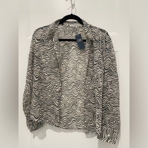 Abercrombie Long-Sleeve Sheer Shirt